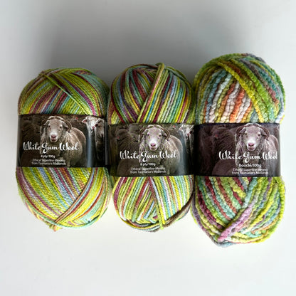4-ply Fingering | White Gum Wool