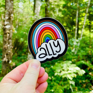 Ally Rainbow Sticker