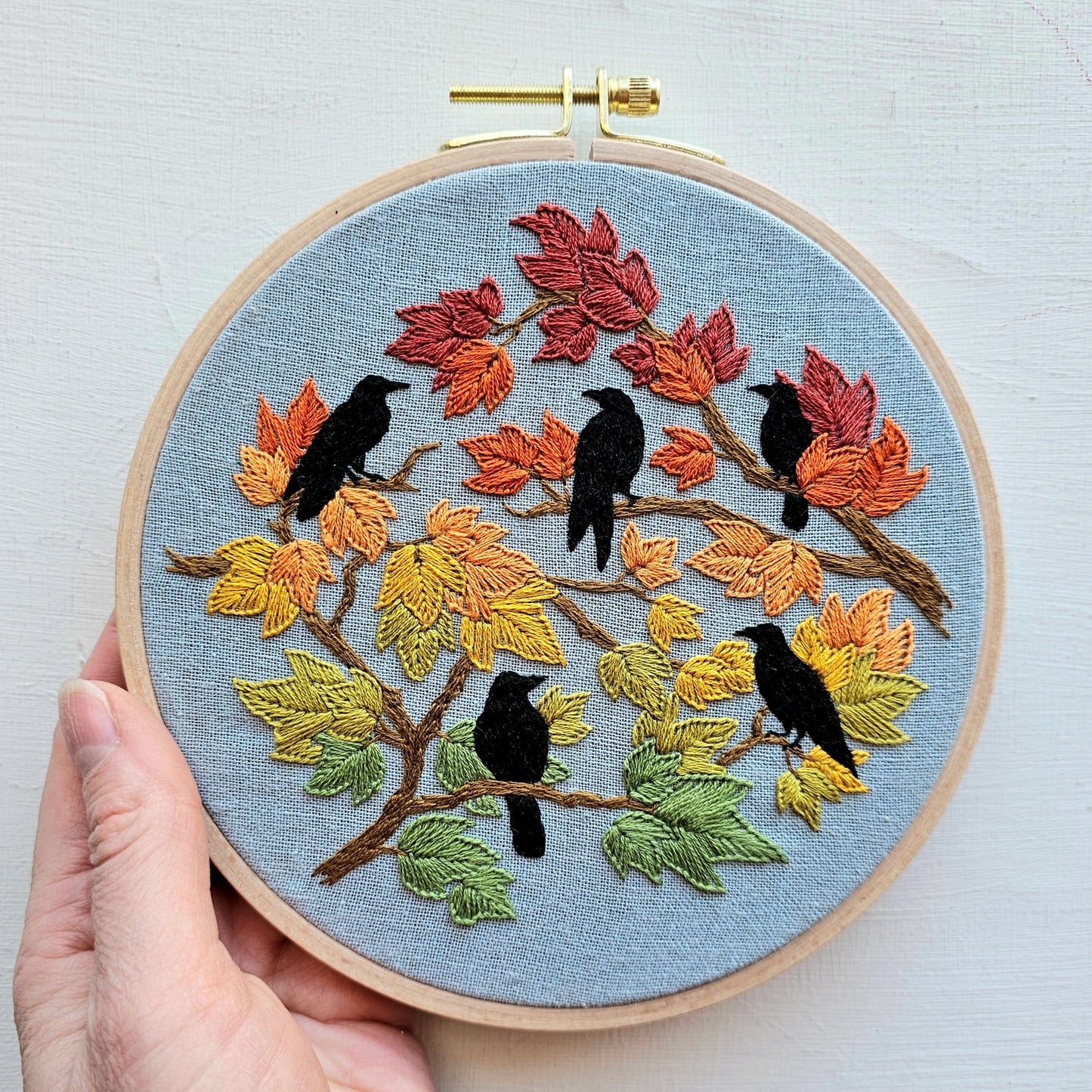 Autumn Birds Embroidery Kit | Jessica Long Embroidery