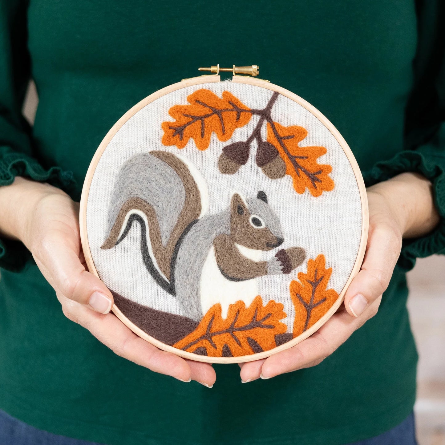 Autumn Squirrel Needle Felting Kit