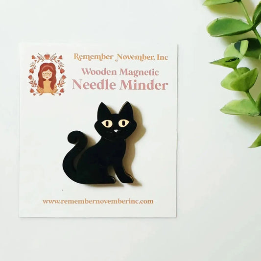 Black Cat Needle Minder | Remember November