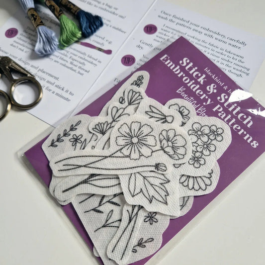 Beautiful Blooms Stick & Stitch | Blackbird & Bloom