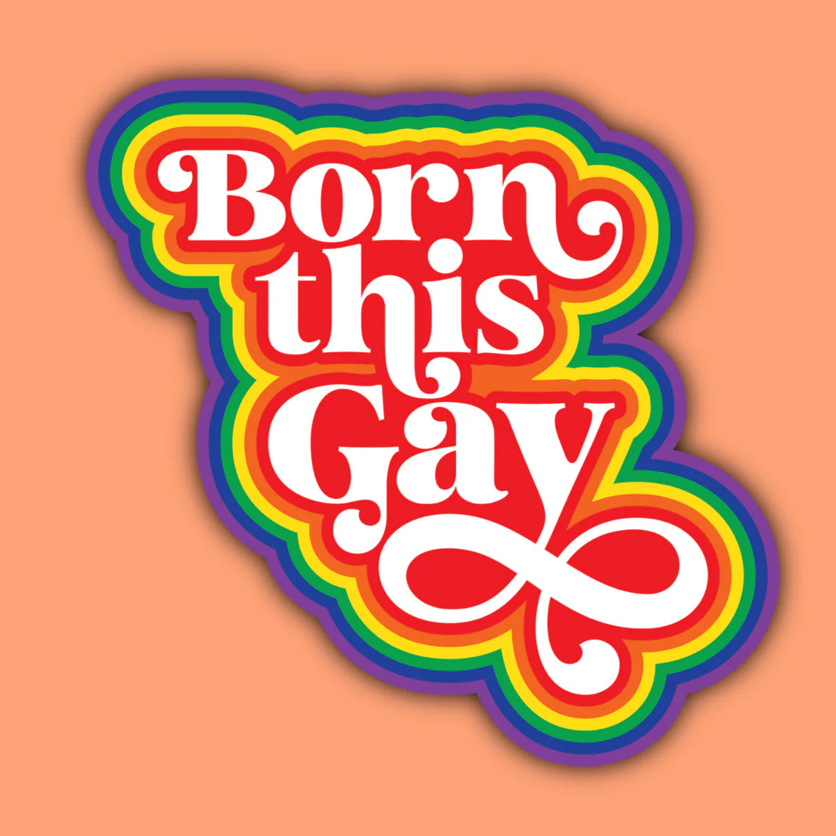 Born this Gay Sticker | Indigo Maiden