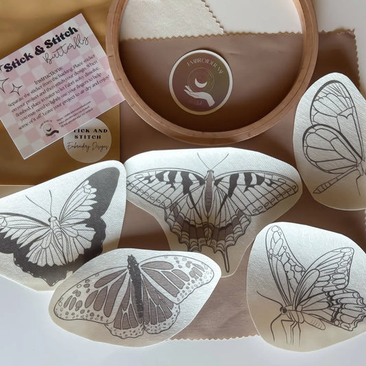 Butterfly Stick & Stitch | Embroider Me Wicked