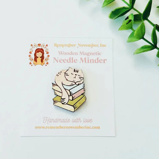 Book Cat Needle Minder | Remember November