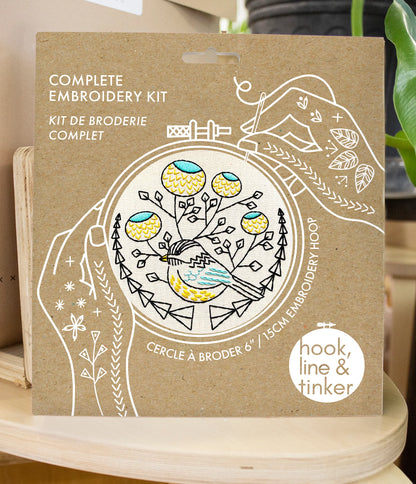 Chickadee Embroidery Kit | Hook, Line & Tinker