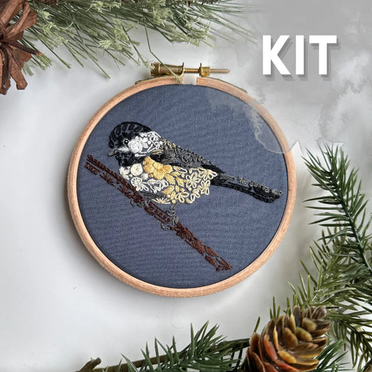 Chickadee Embroidery Kit | Nest Embirdery