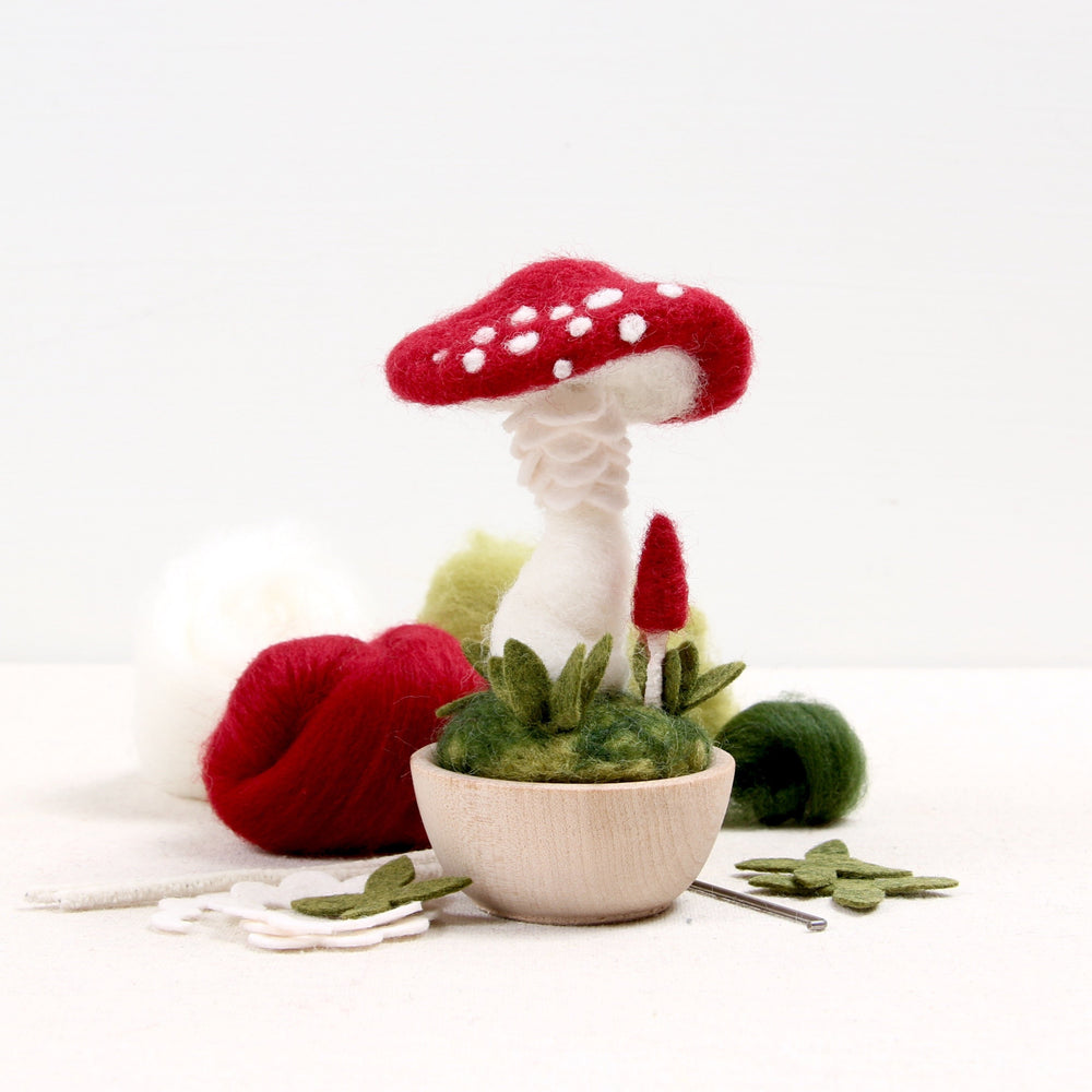 Crimson Toadstool Needle Felting Kit | Benzie Design