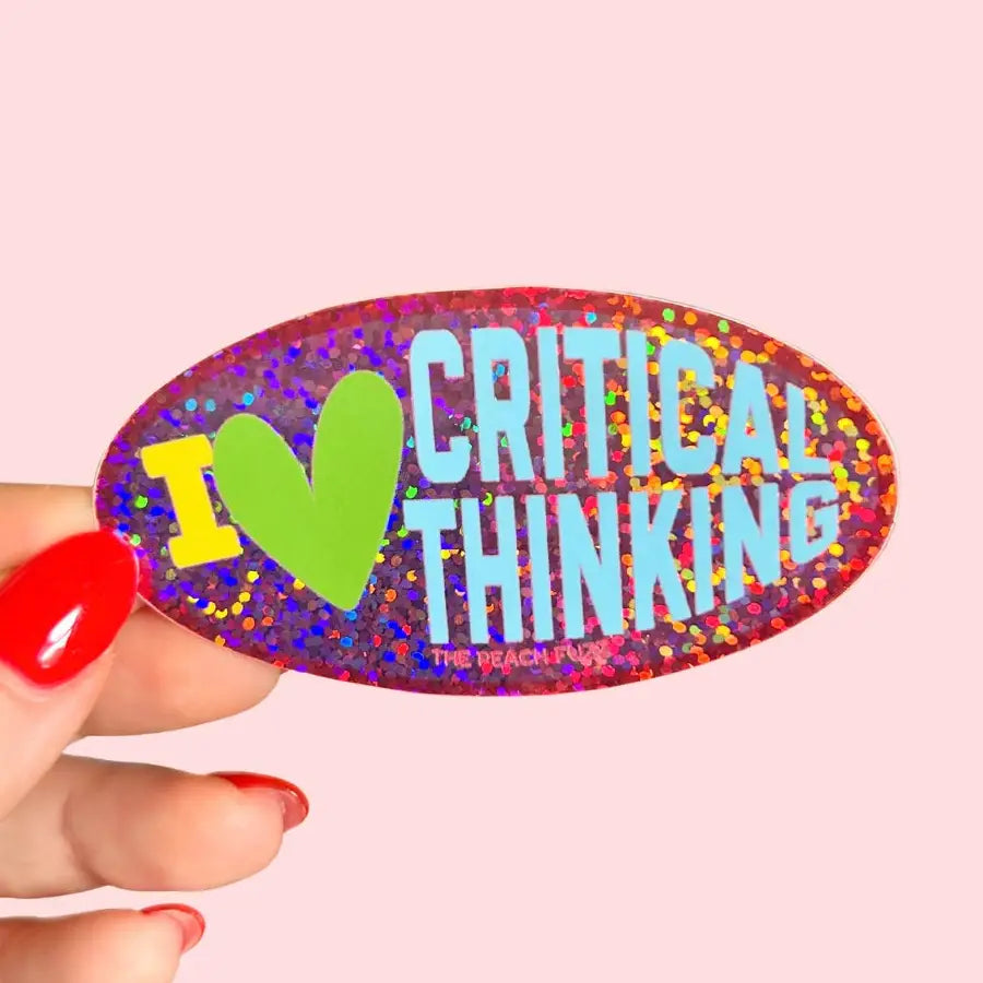 Critical Thinking Sticker | The Peach Fuzz