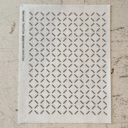 Diagonals Mending + Embellishment Stick & Stitch | Approved Textiles