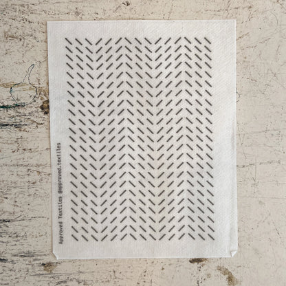 Diagonals Mending + Embellishment Stick & Stitch | Approved Textiles