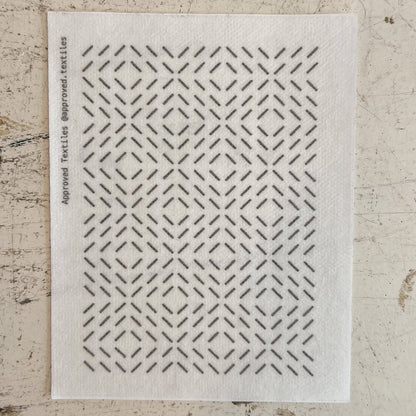 Diagonals Mending + Embellishment Stick & Stitch | Approved Textiles