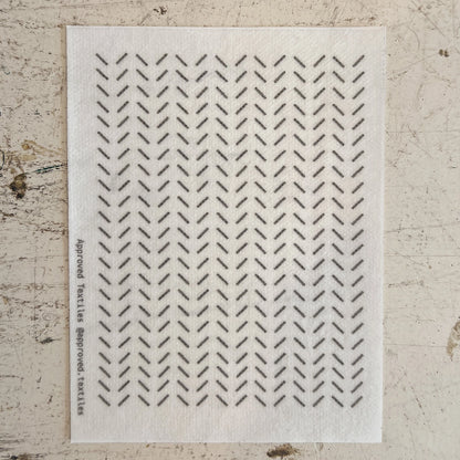Diagonals Mending + Embellishment Stick & Stitch | Approved Textiles