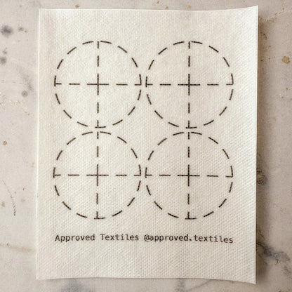 Eva Hesse Geometric Shapes: Mending + Embellishment Stick & Stitch | Approved Textiles