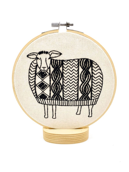 Sweater Weather Sheep Embroidery Kit | Hook, Line & Tinker