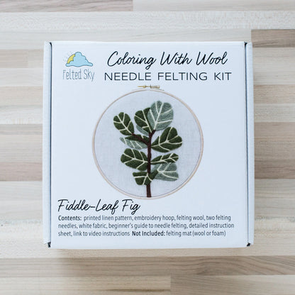 Fiddle-Leaf Fig Needle Felting Kit