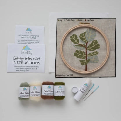 Fiddle-Leaf Fig Needle Felting Kit