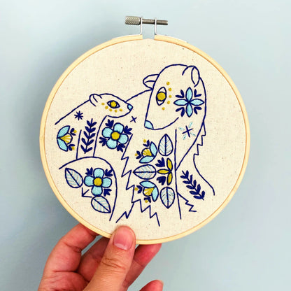 Folk Bears Embroidery Kit | Hook, Line & Tinker