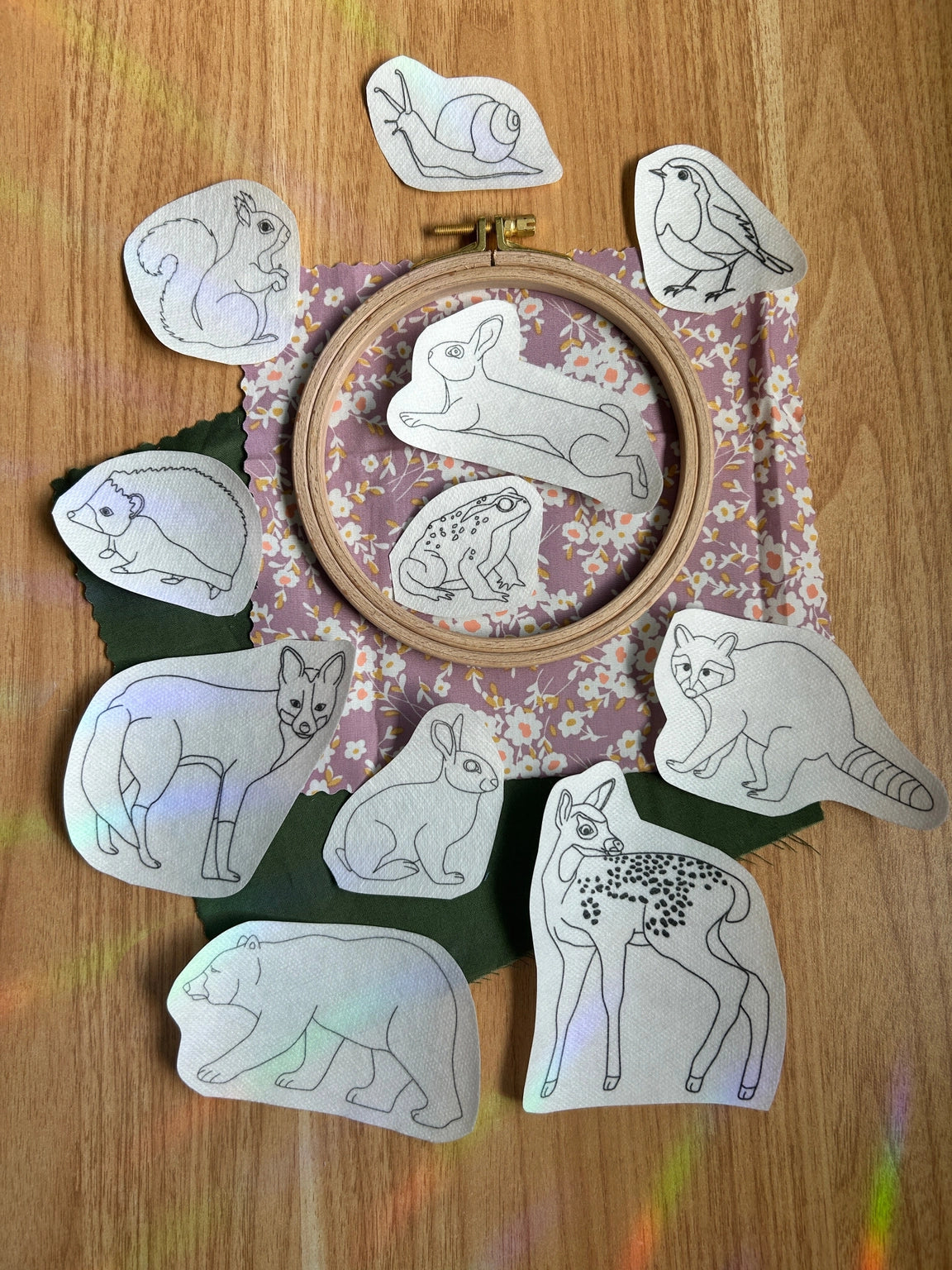 Forest Critters Stick & Stitch | MCreativeJ