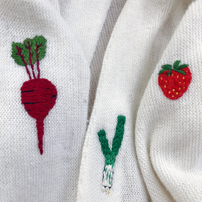 Fruits & Vegetables Embroidery Pattern Transfers | Wrenbirdarts