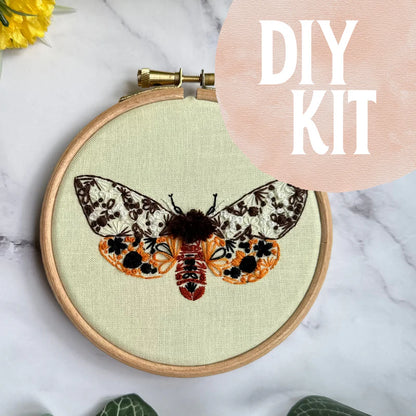 Garden Tiger Moth Embroidery Kit | Nest Embirdery