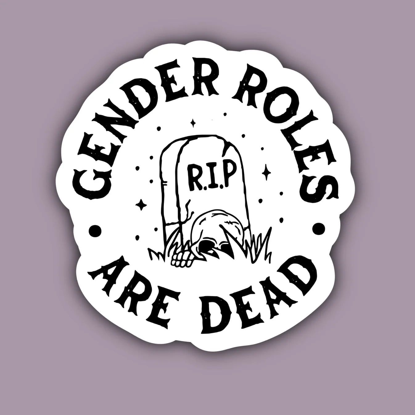 Gender Roles Are Dead Sticker | Indigo Maiden