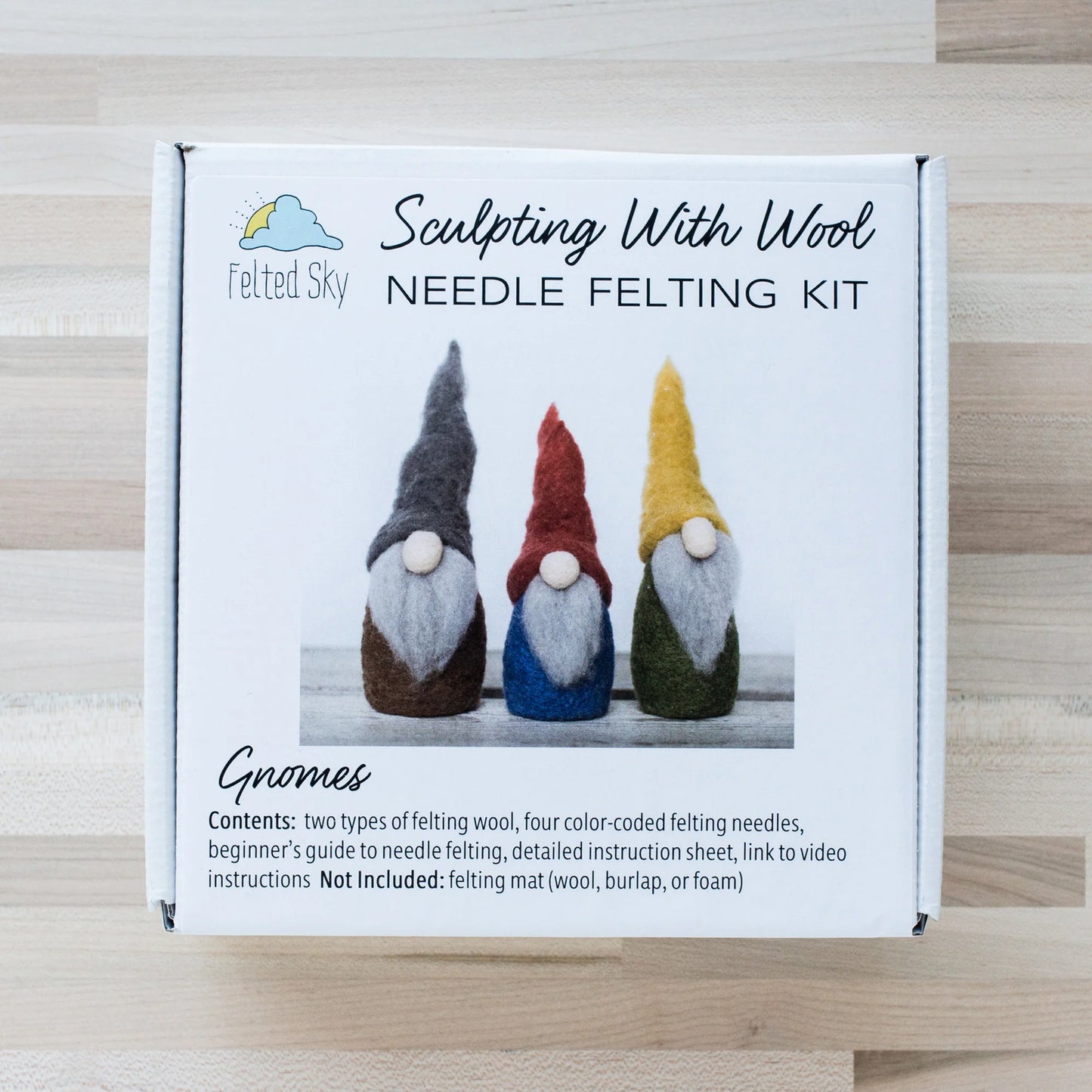 Gnomes Needle Felting Kit