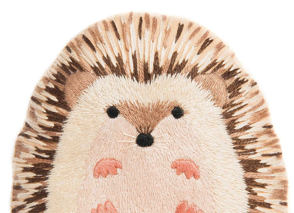 Embroidered Hedgehog Plushie Kit | Kiriki Press