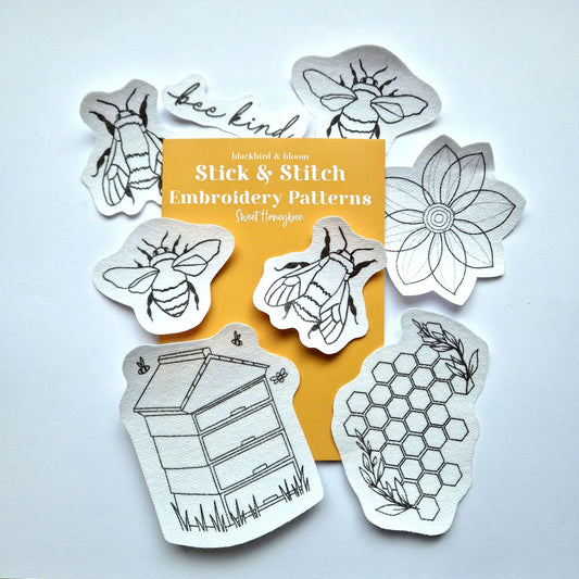 Sweet Honeybee Stick & Stitch | Blackbird & Bloom