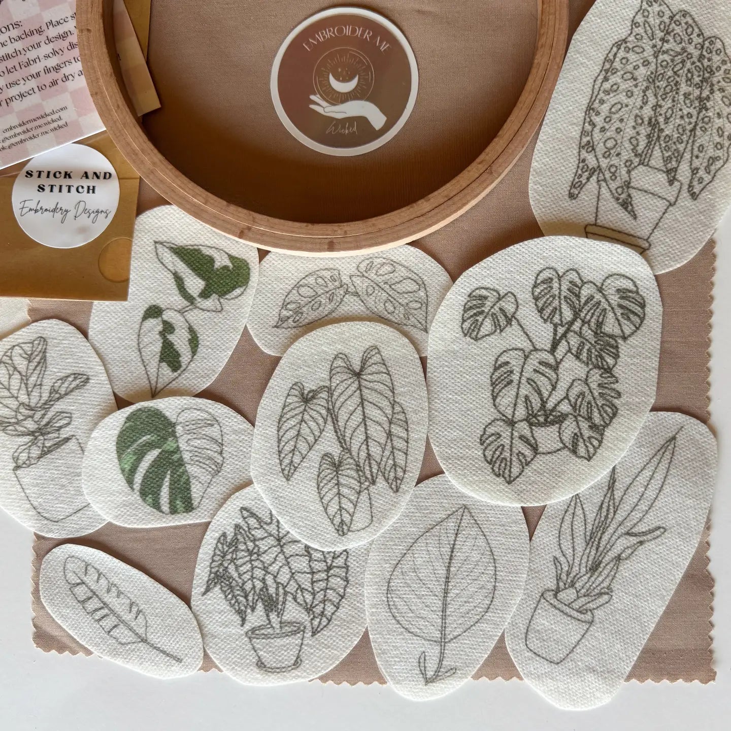 House Plants Stick & Stitch | Embroider Me Wicked