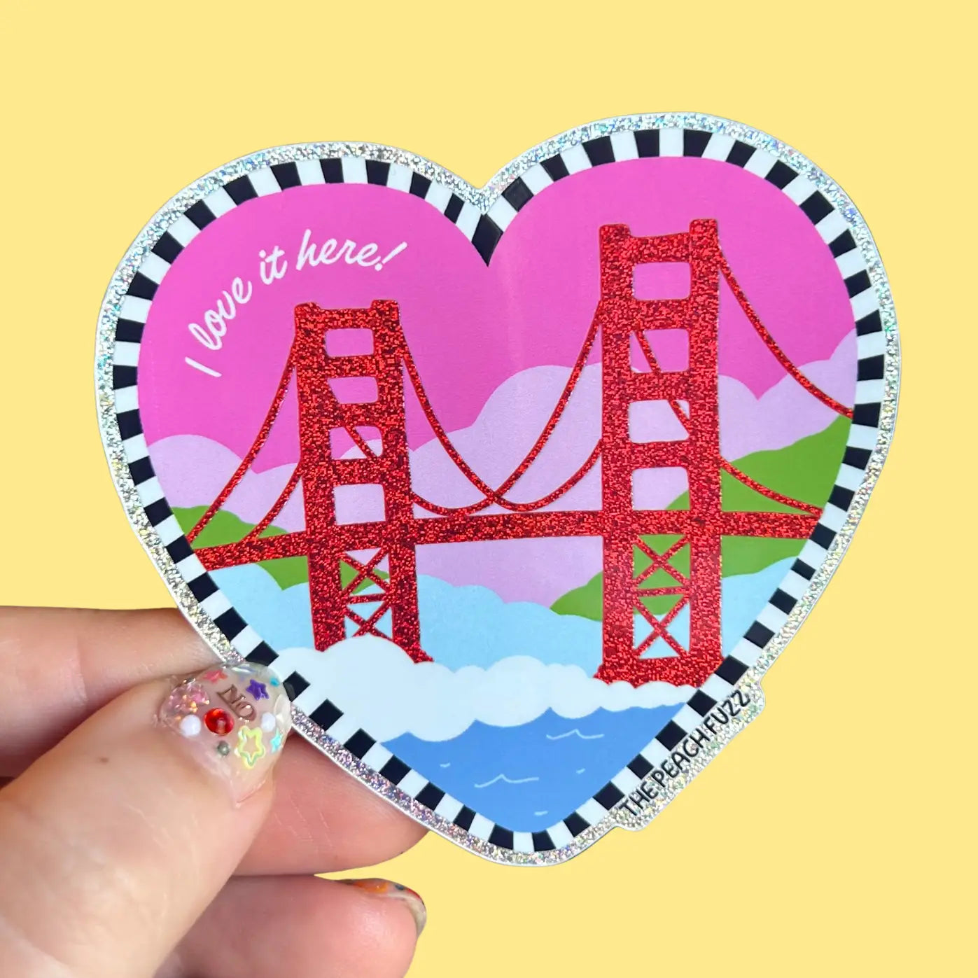 I Heart SF Sticker | The Peach Fuzz