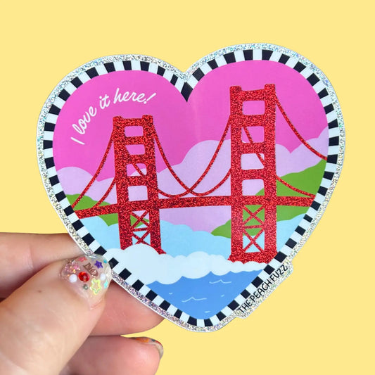I Heart SF Sticker | The Peach Fuzz