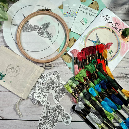 Spring Equinox Deluxe Embroidery Kit | Nest Embirdery