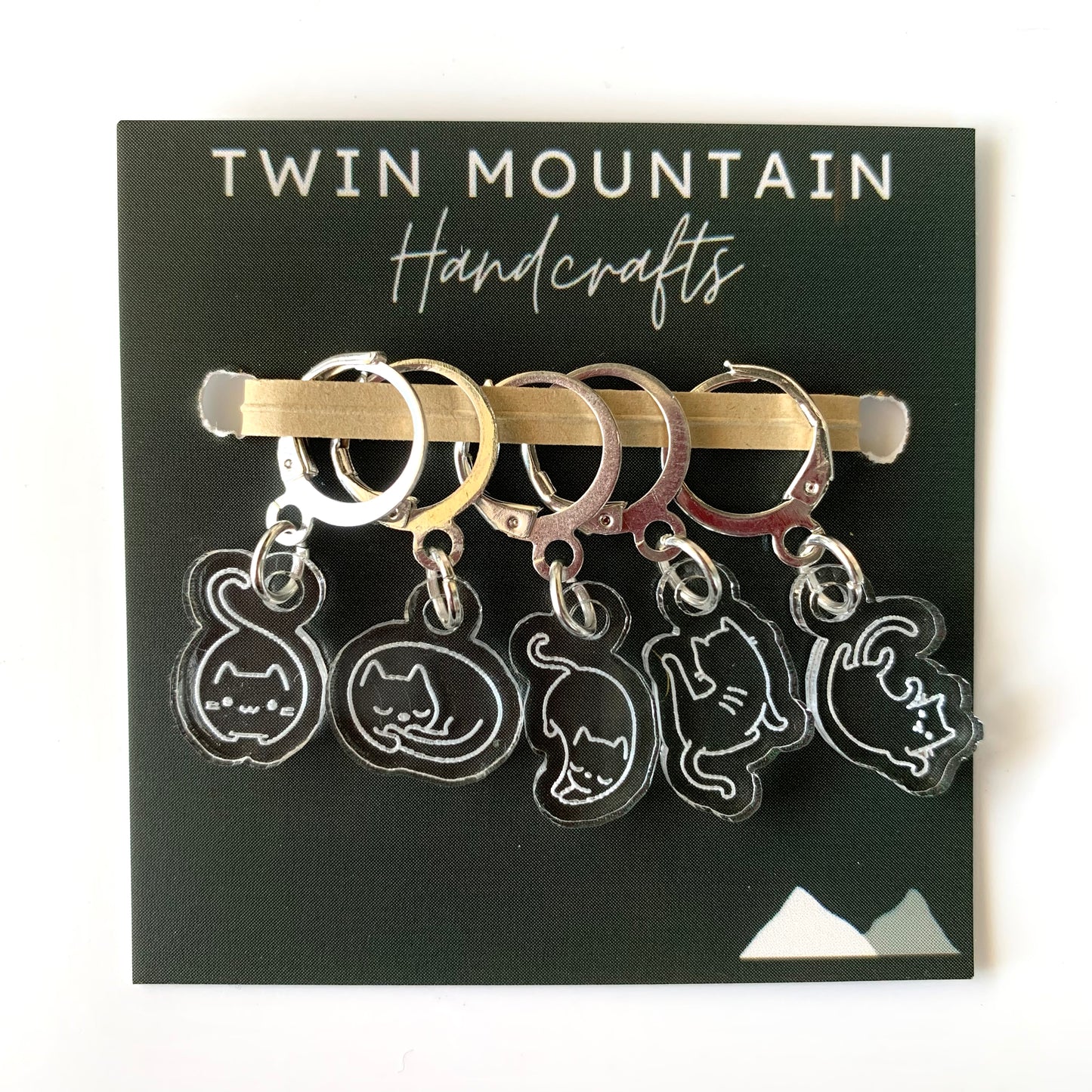 Cat Stitch Markers - Twin Mountain Handcrafts