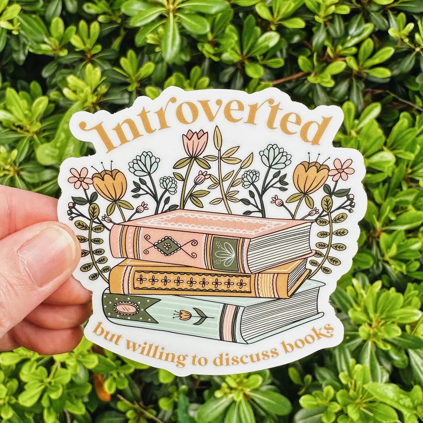 Introverted Book Lover Sticker | Remember November