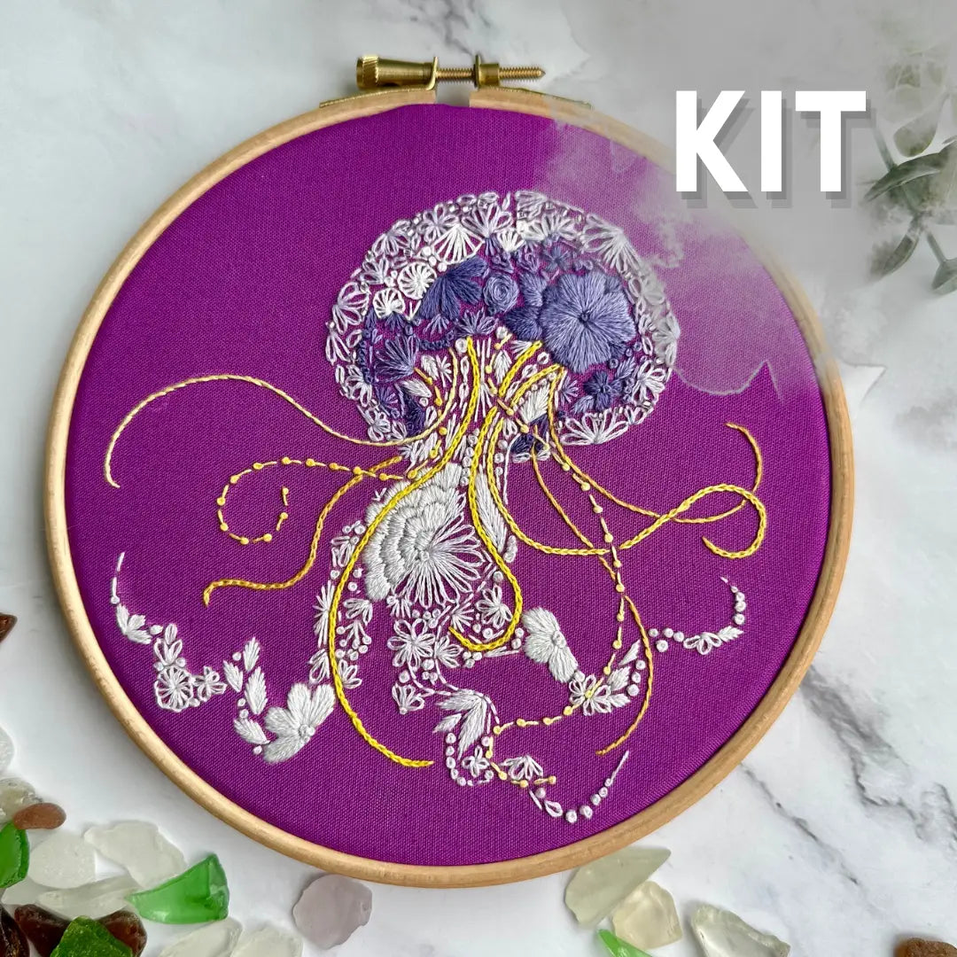 Jellyfish Embroidery Kit | Nest Embirdery