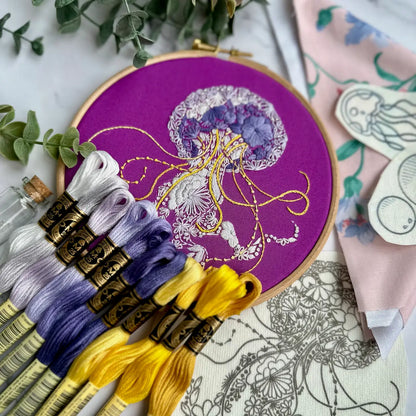 Jellyfish Embroidery Kit | Nest Embirdery