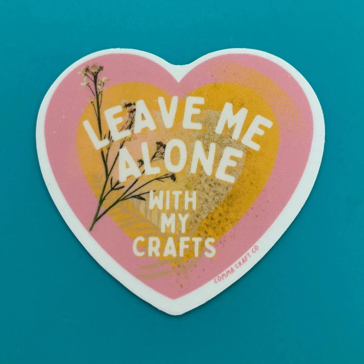 Leave Me Alone Sticker | Comma Craft Co.