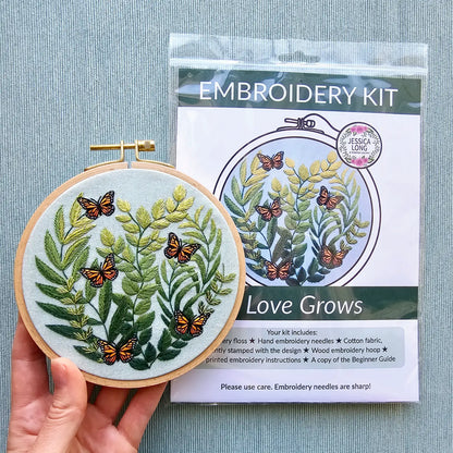 Love Grows Embroidery Kit | Jessica Long Embroidery