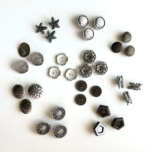 Metal Buttons 5/8 inch to 7/8 inch
