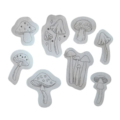 Mystical Mushrooms Stick & Stitch | Blackbird & Bloom