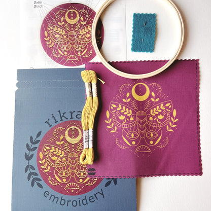 Mythic Moth Embroidery Kit | Rikrack