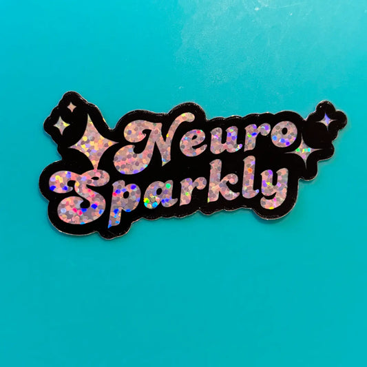 Neuro Sparkly Sticker | Comma Craft Co.