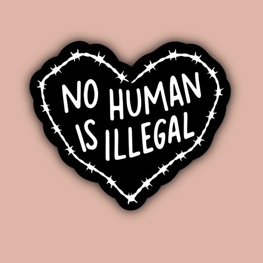 No Human is Illegal Sticker | Indigo Maiden