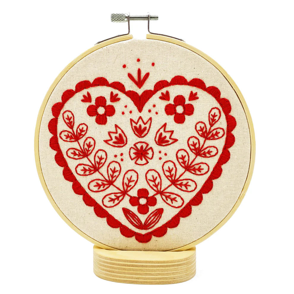 Nordic Heart Embroidery Kit | Hook, Line & Tinker