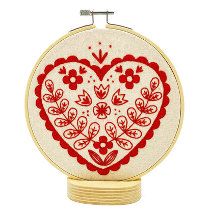 Nordic Heart Embroidery Kit | Hook, Line & Tinker