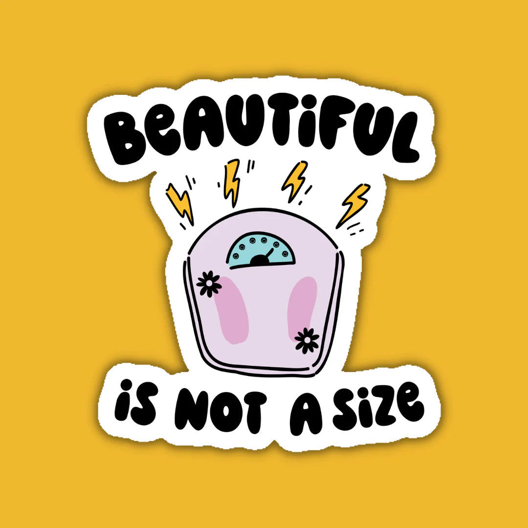 Beautiful is Not a Size Sticker | Indigo Maiden