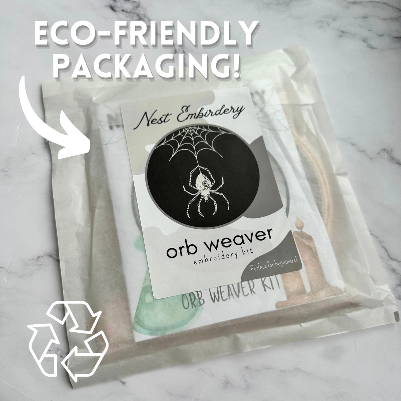 Orb Weaver Embroidery Kit | Nest Embirdery