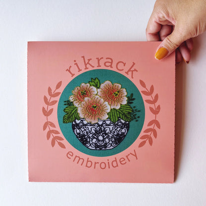 Peony Embroidery Kit | Rikrack