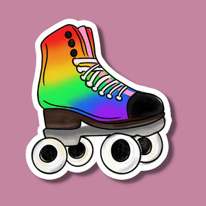 Rainbow Roller Skate Sticker